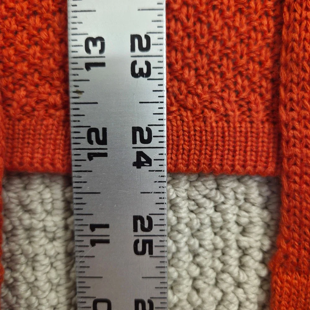 Staccato‎ Open Front Knit Lightweight Cardigan Orange Womens Small